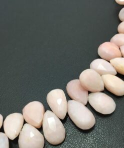 Natural Stone Pink Opal Chalcedony Loose Beads Round Beads For