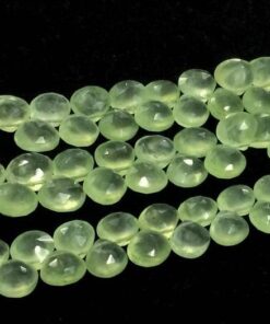 Shop Natural Prehnite Faceted Heart Beads Strand