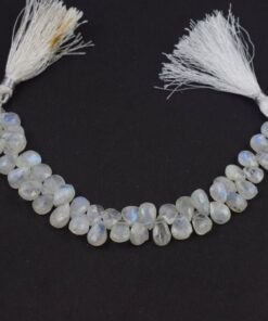 Shop Rainbow Moonstone Faceted Pear Beads Strand