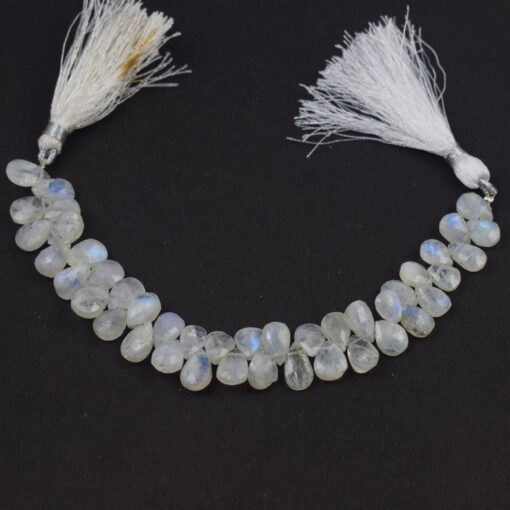 Shop Rainbow Moonstone Faceted Pear Beads Strand