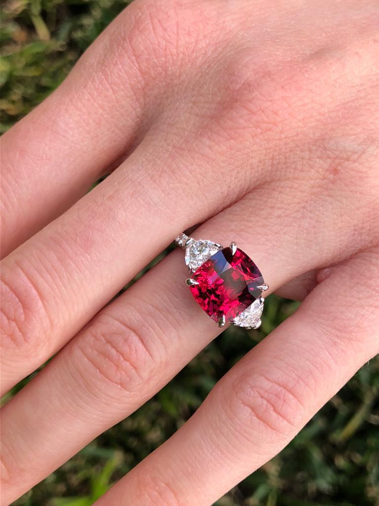 Red on sale spinel ring