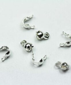 925 Sterling Silver Clamshell Bead Tips