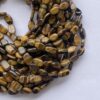 Natural Yellow Tiger Eye Smooth Oval Beads Strand