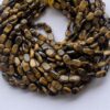 Natural Yellow Tiger Eye Smooth Oval Beads Strand