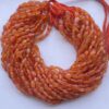 Natural Carnelian Smooth Oval Beads Strand