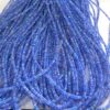 Natural Tanzanite Blue Ethiopian Opal Smooth Rondelle Beads Strand