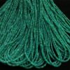 Natural Emerald Green Onyx Ethiopian Opal Smooth Rondelle Beads Strand