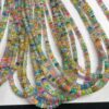 Natural Disco Multi Ethiopian Opal Smooth Rondelle Beads Strand