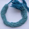 2mm Natural Micro Neon Apatite Stone Faceted Beads Strand