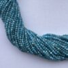 2mm Natural Micro Neon Apatite Stone Faceted Beads Strand