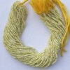 2mm Natural Micro Yellow Opal Stone Faceted Beads Strand