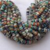 Shop 5mm 6mm Natural Multi Gemstone Stone Smooth Heishi Tyre Beads Strand