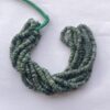 Shop 5mm 6mm Natural Emerald Stone Smooth Heishi Tyre Beads Strand