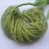 Shop 5mm 6mm Natural Peridot Stone Smooth Heishi Tyre Beads Strand