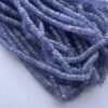 Shop 5mm 6mm Natural Tanzanite Stone Smooth Heishi Tyre Beads Strand