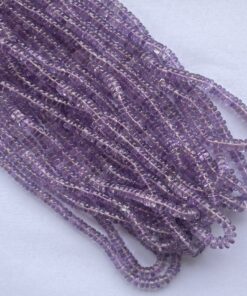 Shop 5mm 6mm Natural Brazil Amethyst Stone Smooth Heishi Tyre Beads Strand