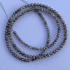 4mm Natural Champagne Diamond Faceted Rondelle Beads Strand