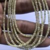 Shop 2mm 3mm Natural Light Yellow Diamond Faceted Rondelle Beads Strand