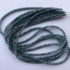 4mm Natural Blue Diamond Faceted Rondelle Beads Strand