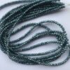 4mm Natural Blue Diamond Faceted Rondelle Beads Strand