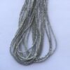 Shop 2mm 4mm Natural Gray Diamond Faceted Pipe Shape Beads Strand