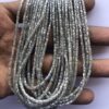 Shop 2mm 4mm Natural Gray Diamond Faceted Pipe Shape Beads Strand