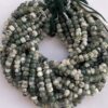 Shop 6mm 8mm Natural Moss Tree Agate Smooth Rondelle Beads