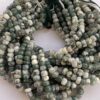 Shop 6mm 8mm Natural Moss Tree Agate Smooth Rondelle Beads