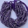 Shop 6mm 8mm Natural Banded Amethyst Smooth Rondelle Beads