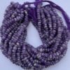 Shop 6mm 8mm Natural Banded Amethyst Smooth Rondelle Beads