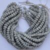 Shop 6mm 8mm Natural Grey Aventurine Smooth Rondelle Beads