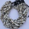 Shop 6mm 8mm Banded White Onyx Smooth Rondelle Beads