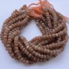 Shop 6mm 8mm Peach Moonstone Smooth Rondelle Beads Strand