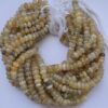 Shop 6mm 8mm Natural Yellow Agate Smooth Rondelle Beads