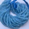 Shop 6mm 8mm Natural Blue Onyx Smooth Rondelle Beads Strand