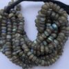 Shop 6mm 8mm Natural Labradorite Smooth Rondelle Beads