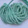 Shop 6mm 8mm Natural Amazonite Stone Smooth Rondelle Beads