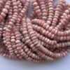 Shop 6mm 8mm Natural Rhodochrosite Smooth Rondelle Beads