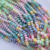 Shop 6mm 8mm Natural Dyed Multi Opal Smooth Rondelle Beads