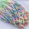 Shop 6mm 8mm Natural Dyed Multi Opal Smooth Rondelle Beads