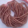 Shop 6mm 8mm Strawberry Quartz Smooth Rondelle Beads