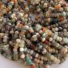 Shop 6mm 8mm Disco Multi Gemstone Smooth Rondelle Beads