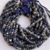 Shop 6mm 8mm Natural Sodalite Smooth Rondelle Beads Strand