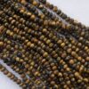 Shop 6mm 8mm Natural Tiger Eye Smooth Rondelle Beads Strand