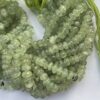 Shop 6mm 8mm Natural Prehnite Smooth Rondelle Beads Strand