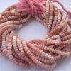 Shop 6mm 8mm Peruvian Ombre Pink Opal Rondelle Beads