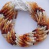 Shop 6mm 8mm Mexican Fire Opal Smooth Rondelle Beads