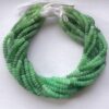 Shop 6mm 8mm Natural Chrysoprase Smooth Rondelle Beads