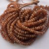 Shop 6mm 8mm Natural Sunstone Smooth Rondelle Beads Strand