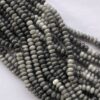 Shop 6mm 8mm Natural Gray Cats Eye Smooth Rondelle Beads